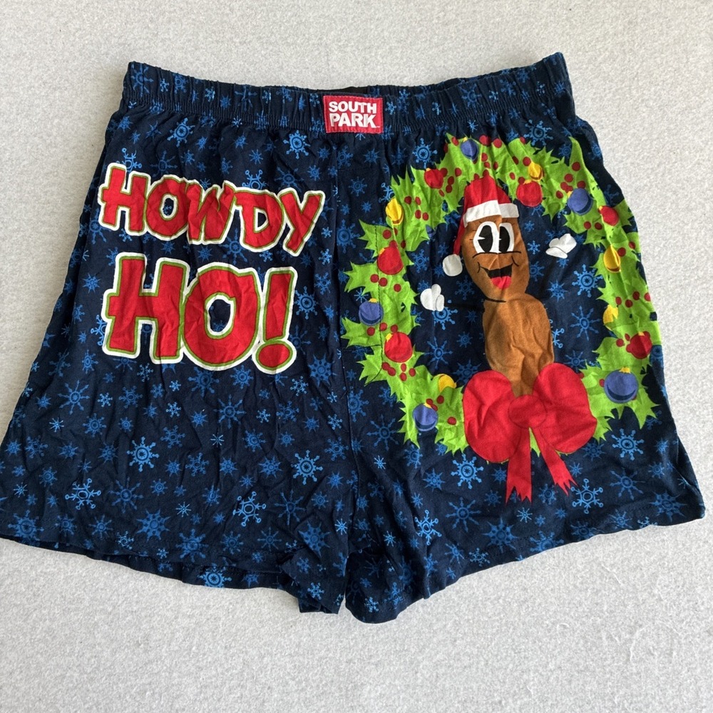 Rare South Park 2013 Mr. Hanky The Christmas Poo Boxer Shorts Large Howdy Ho